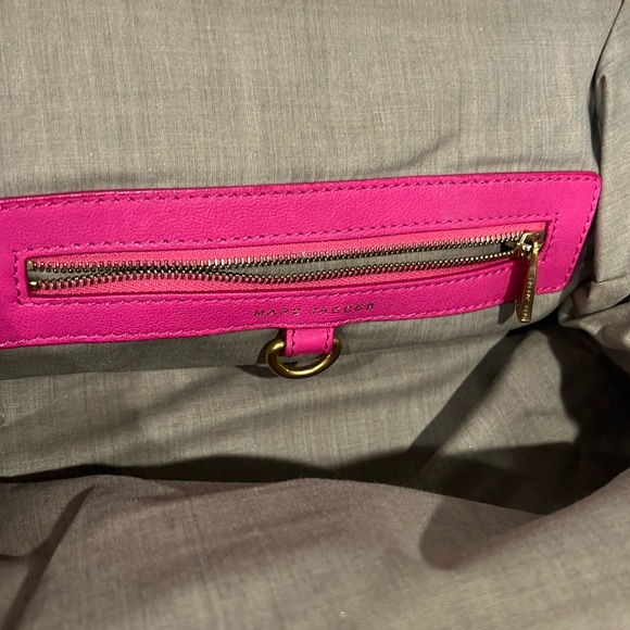 Marc Jacobs Stam Barbie pink Quilted Kiss Lock Snap Closure Satchel Purse Y2K … - Picture 6 of 10